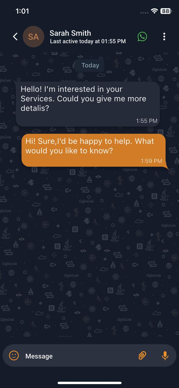 WhatsApp Chat Screenshot